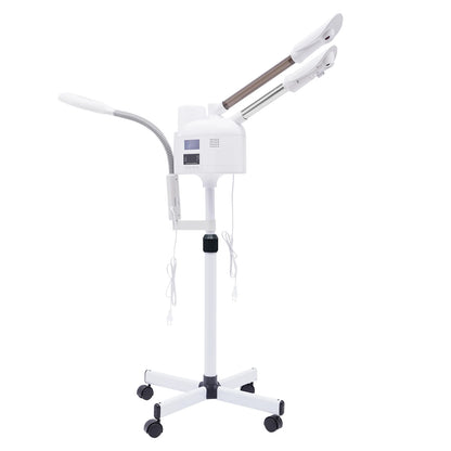 3-in-1 Facial Steamer with Hot & Cold Nozzle, LED Magnifying Lamp SPA Beauty Salon