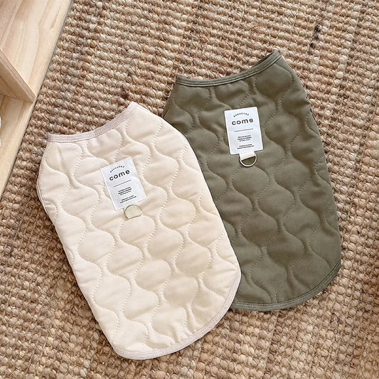 Cute Dog Coat Vest Jacket Plush Dog Clothes Chihuahua Apparel Thickened Warm Costume for Small Dogs Cats Vest Puppy Accessories