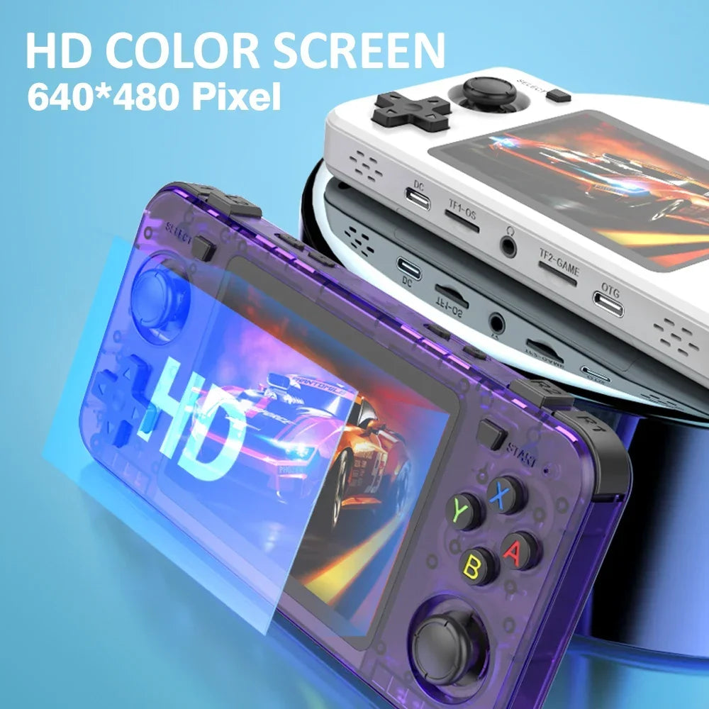 R36H Retro Handheld Video Game Console Linux System 3.5 Inch IPS Screen Portable Pocket Video Player R36S 64G 128G Game Boy Gift