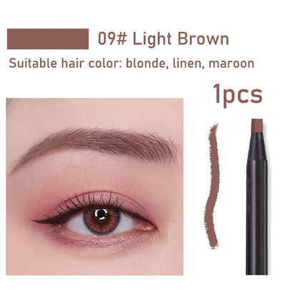 1pcs Long-Lasting Waterproof Eyebrow Pencil with Brush – Microblading Peel-Off Brow Pencil for Precise Shaping
