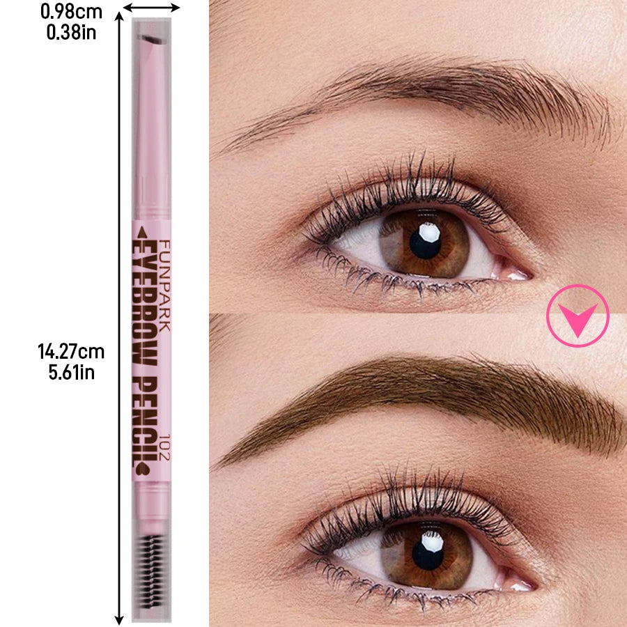 2-in-1 Professional Waterproof Eyebrow Pencil – Dual-Tip Precision for Natural, Long-Lasting Brows