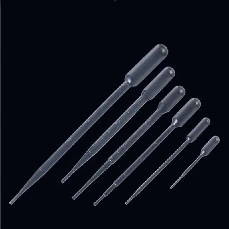 500pcs 1000pcs 2000pcs 0.2ml 0.5ml 1ml 2ml 3ml 5ml Transparent Plastic Pasteur Pipette Disposable Essential Oil Dropper