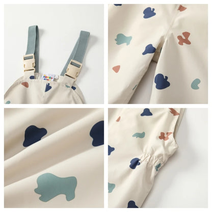 HONEYKING Children's Clothing Sets Raincoat Suit Baby Waterproof Overalls Pants Girls Jumpsuit For Kids Jacket And Trousers Set