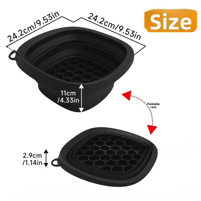 Collapsible Silicone Face Basin Ice Therapy Beauty Spa Container Home Use