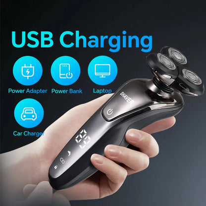USB men's electric shaver, portable travel accessory, the best gift for husbands and fathers