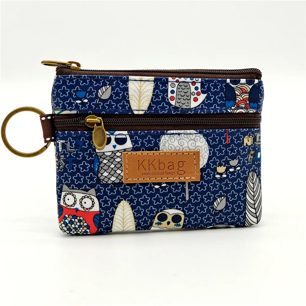 Cute Animals Cartoon Wallet – Small Zipper Coin Purse for Women & Students