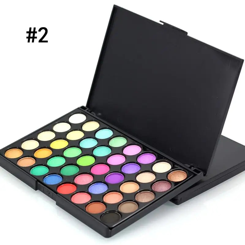 40 Colors Ultimate Eyeshadow Palette Matte & Shimmer Finishes Earth Tones Long-Lasting Smudge Proof Makeup Kit Korea Cosmetics