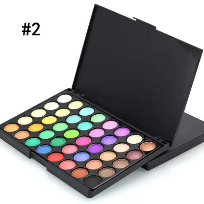 40 Colors Ultimate Eyeshadow Palette Matte & Shimmer Finishes Earth Tones Long-Lasting Smudge Proof Makeup Kit Korea Cosmetics
