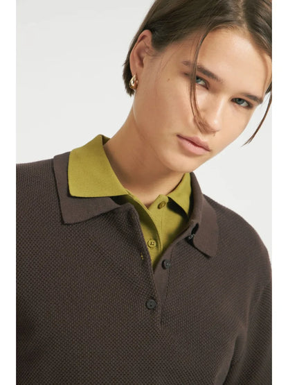 Hirsionsan Winter Thick Women Knitted Suits Soft 2 Pieces soft Female Sets Polo Neck Sweater & Wide Leg Pants Knitted Outfit