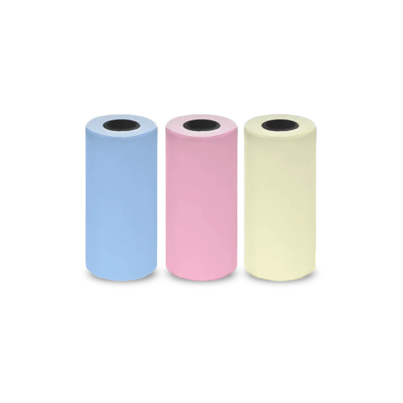 Mini Portabl Printer Inkless Sticker Maker, Free Cut Small Pocket Printer, Portable Thermal Printer for Photo Journal Notes Memo