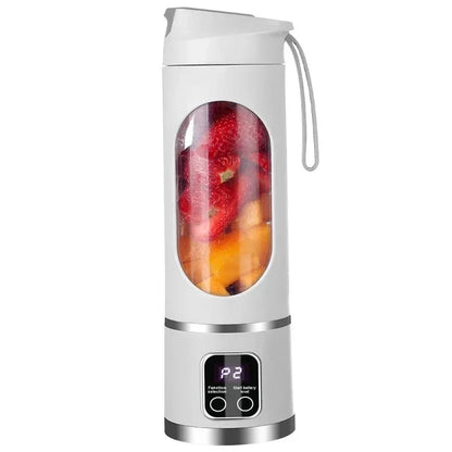 Portable 8-Blade Rechargeable Blender Juicer Cup – USB-C Powered, 380ml Capacity, Compact & Stylish