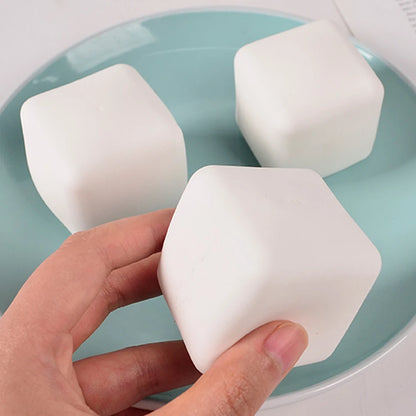 1Pc Cute Tofu Squishy Ball Stress Relief Sensory Toy Decompression Dough Ball Fidgets Toys for Adults Children Birthday Gifts