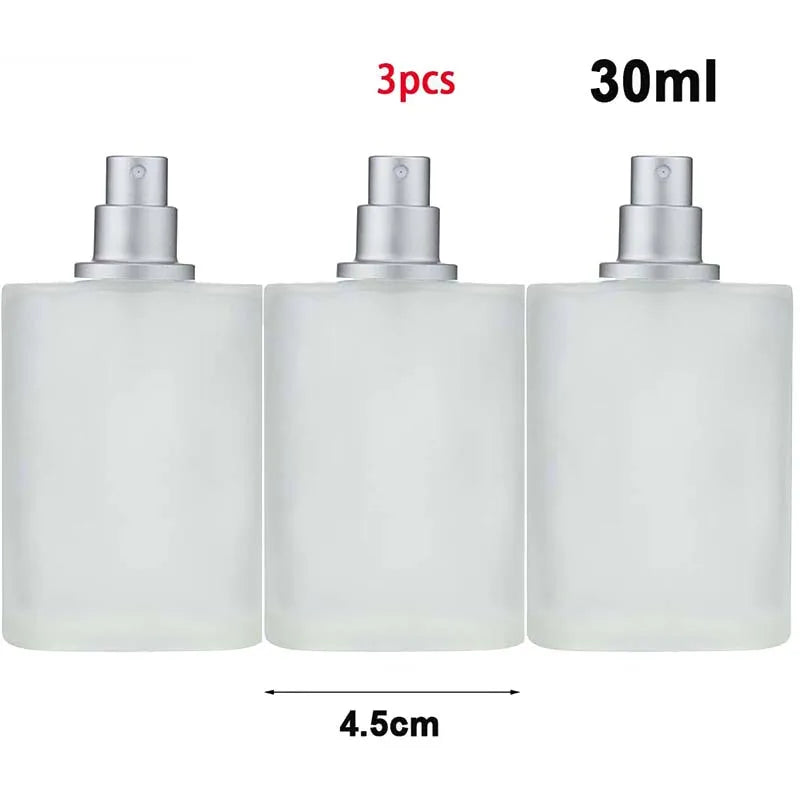 30ML/50ML Frosted Glass Empty Spray Bottle Perfume Atomizer, Refillable Fine Mist Spray Empty Perfume Bott