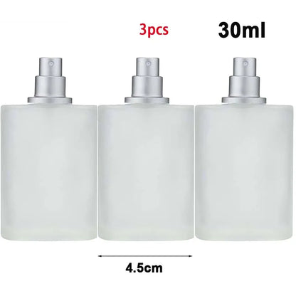 30ML/50ML Frosted Glass Empty Spray Bottle Perfume Atomizer, Refillable Fine Mist Spray Empty Perfume Bott