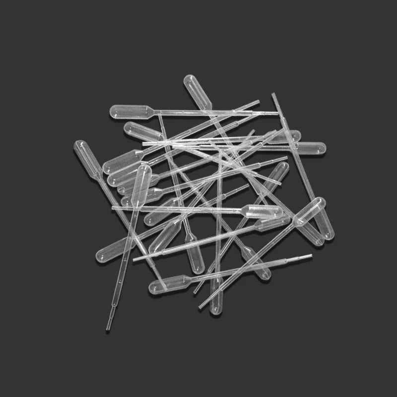 100Pcs Transfer Pipettes 1ml Plastic Transparent Pipettes Disposable Safe Eye Dropper Transfer Graduated Pipettes Lab Supplies