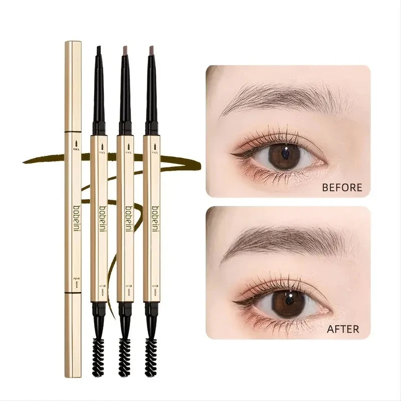 Dual-Ended Waterproof Eyebrow Pencil – Ultra-Fine Tip for Natural, Long-Lasting Brows