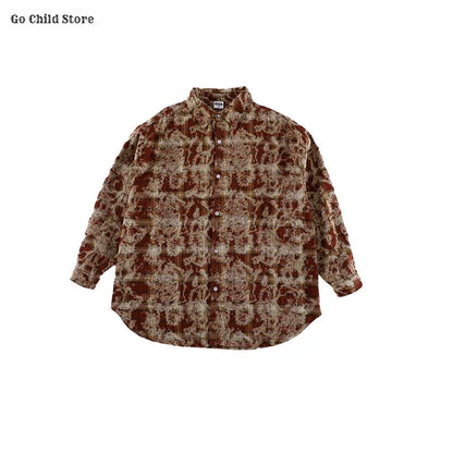 Girls Hip Hop Maillard Plaid Shirt Camouflage Cargo Pants Boys Street Dance Costumes Kids Jazz Clothes Sets Children Streetwear