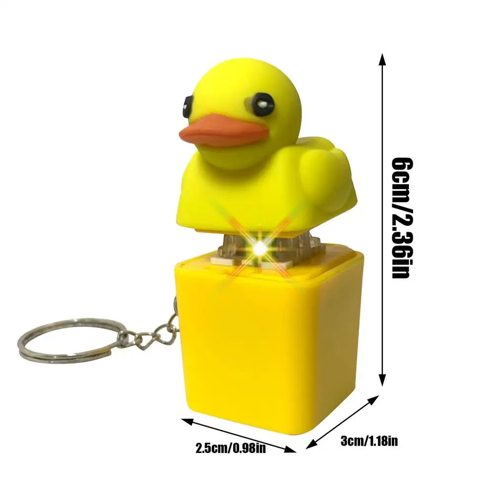 Fidget Toy That Quacks Fidget Quacking Button Keyring Sensory Toys Keycaps That Quack Stress Reliever For Attention And Fun