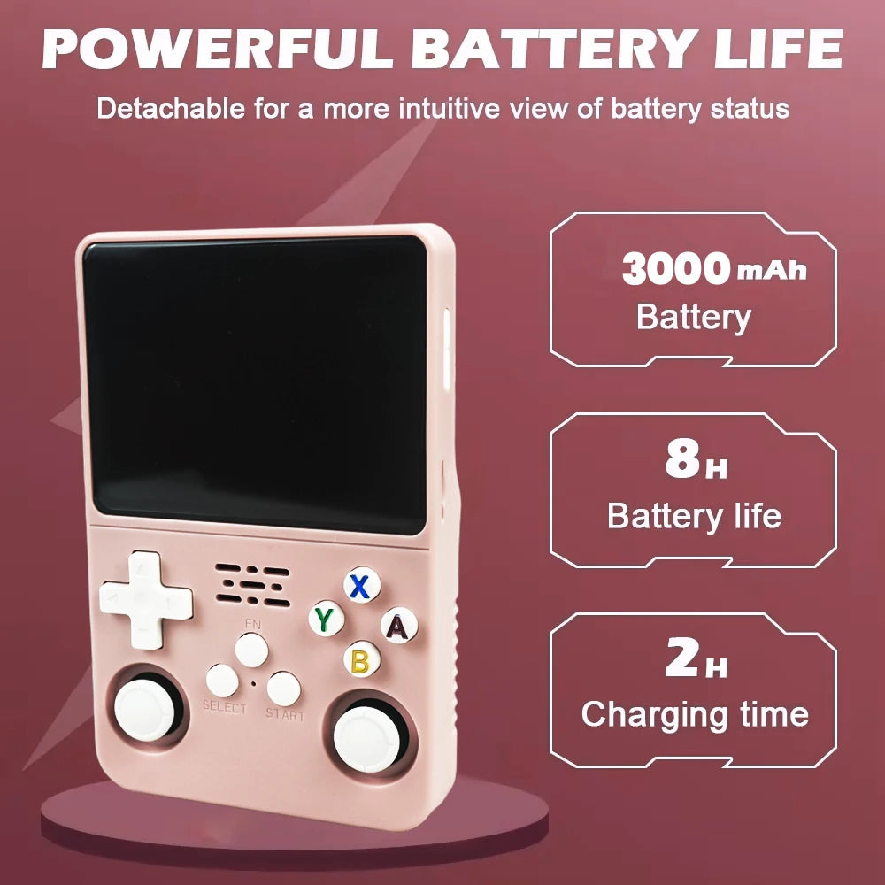 R36S Handheld Game Console 3.5Inch IPS Screen 128G Classic Retro Games Consoles Arkos System Portable Pocket Video Game Player