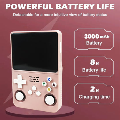 R36S Handheld Game Console 3.5Inch IPS Screen 128G Classic Retro Games Consoles Arkos System Portable Pocket Video Game Player