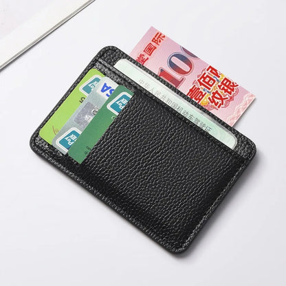 Men’s Slim Minimalist RFID Front Pocket Wallet Leather Credit Card Holder