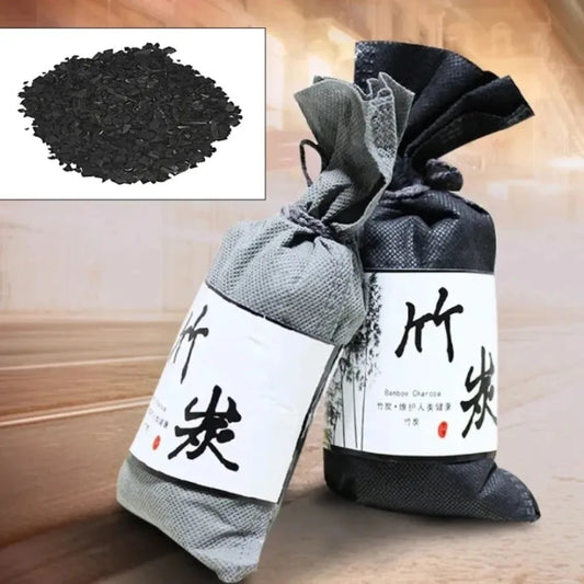 70g Bamboo Charcoal Air Purifying Bag – Natural Odor Absorber for Home, Car, and Closet