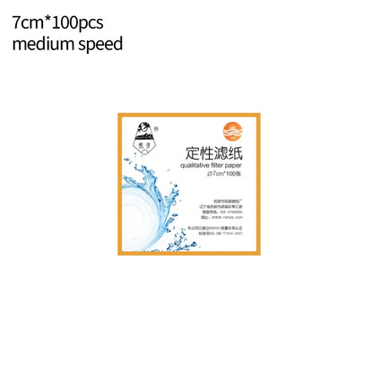 7cm/9cm/11cm 100pcs Filter Paper Chemical Analysis Industrial Oil Testing Filter Paper The Oil Filter Paper Lab Qualitative