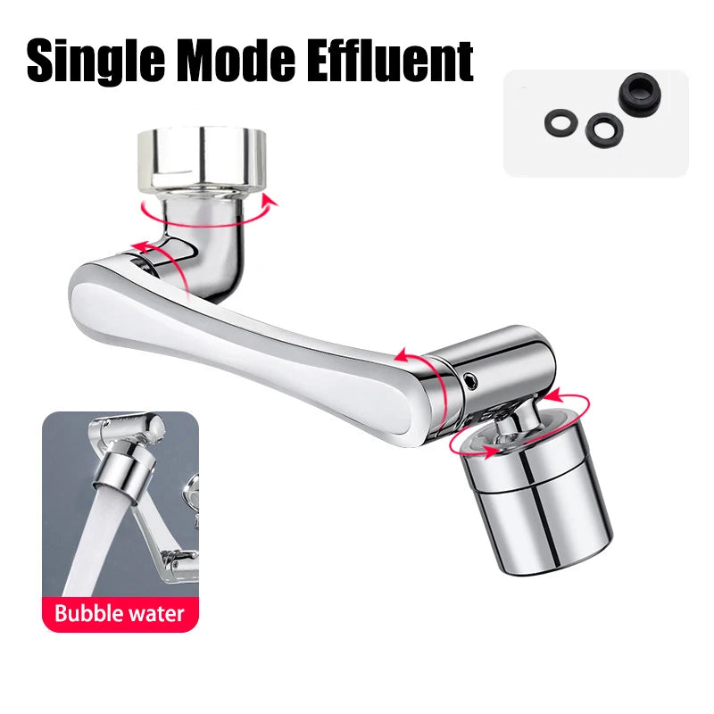 1080° Water Tap Nozzle Rotatable Extension Faucet Sprayer Head Universal Bathroom Tap Extend Adapter Aerator 2 Spray Modes