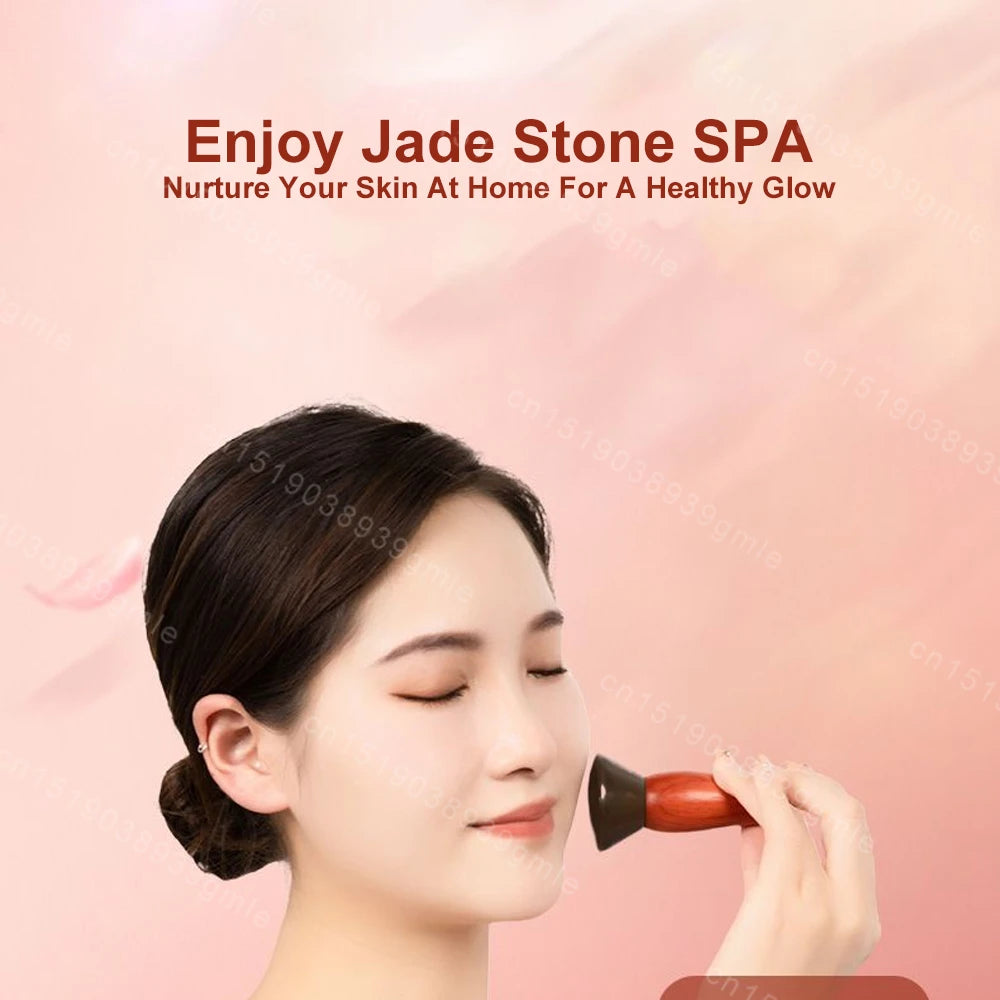 Electric Bian Stone Hot Compress Massager for Face & Body SPA Anti-Wrinkle Lifting