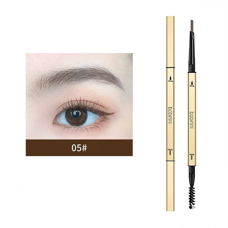 Dual-Ended Waterproof Eyebrow Pencil – Ultra-Fine Tip for Natural, Long-Lasting Brows