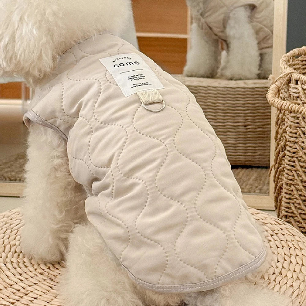 Cute Dog Coat Vest Jacket Plush Dog Clothes Chihuahua Apparel Thickened Warm Costume for Small Dogs Cats Vest Puppy Accessories