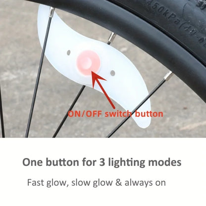 LED Bicycle Wheel Spoke Light Colorful Waterproof MTB Balance Bicycle Tyre Tire Flash Lights Warning Cycling Lamp