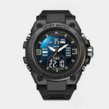 Men's Digital Sports Watch Alarm Chronograph Timer Date Alloy Case Outdoor Watch