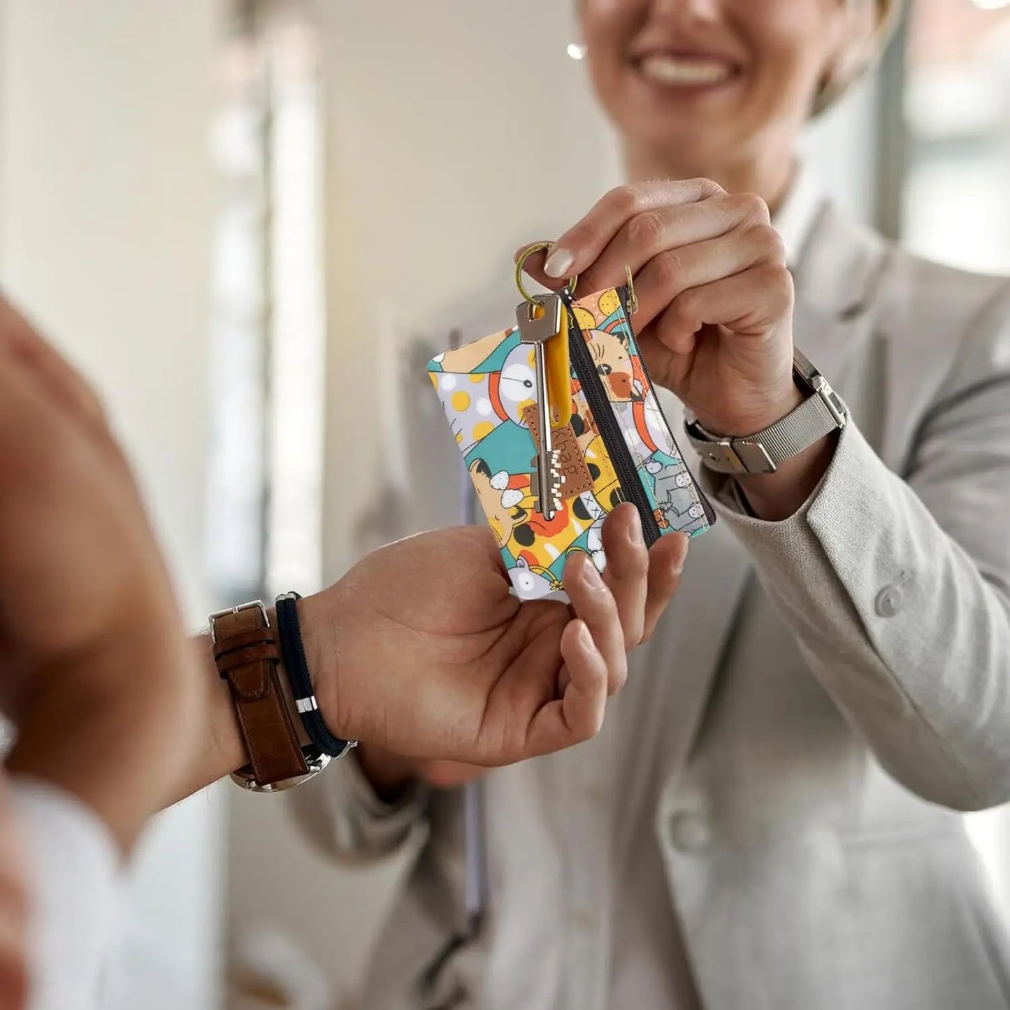 Cute Animals Cartoon Wallet – Small Zipper Coin Purse for Women & Students