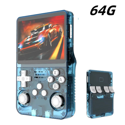 100% Original ARKOS R36S Retro Handheld Game Console 3.5'' IPS,15000+ Games,2 RAM chips, Linux Portable Pocket Player, 64G/128G