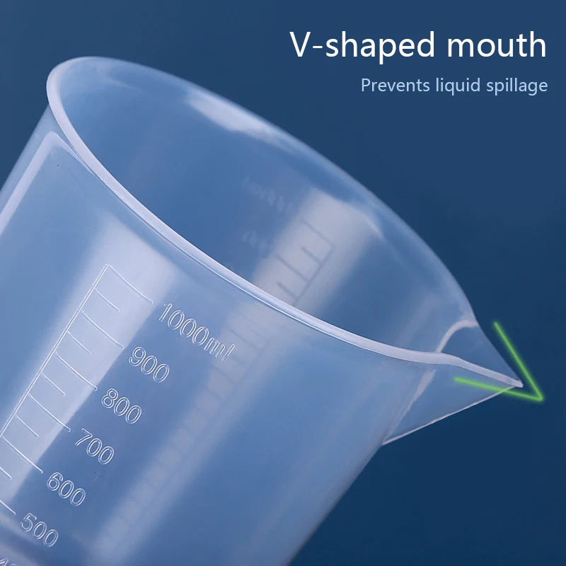 50ML/100ML/300ML/500ML Graduated Cup Measuring Cup Kitchen Baking Supplies Transparent Plastic Beaker Cup With Scale Chemical La