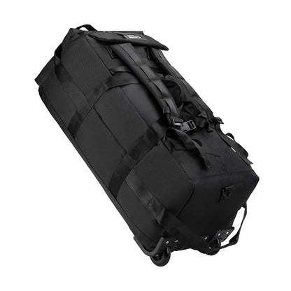 80L Rolling Duffle Bag with Wheels 31" Heavy-Duty Foldable Travel Duffel Bag Water-Resistant Wheeled Luggage with Shoulder Strap