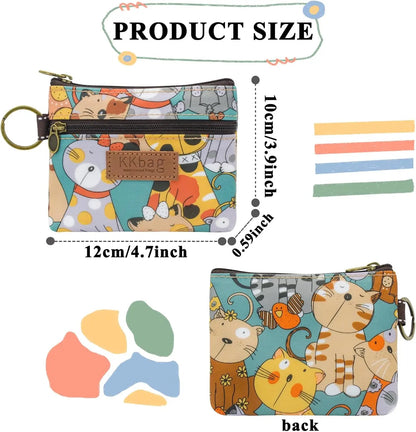 Cute Animals Cartoon Wallet – Small Zipper Coin Purse for Women & Students