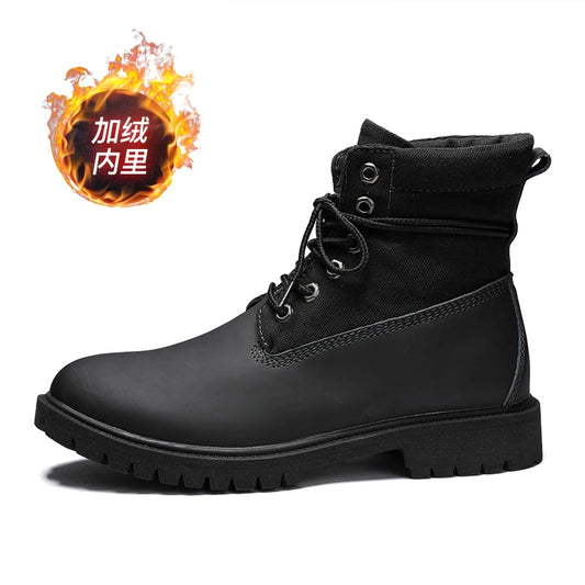 2025 Autumn Boots Men's British Style Workwear Shoes Casual Popular Men's And Women's High-Top All-Match Men's Shoes