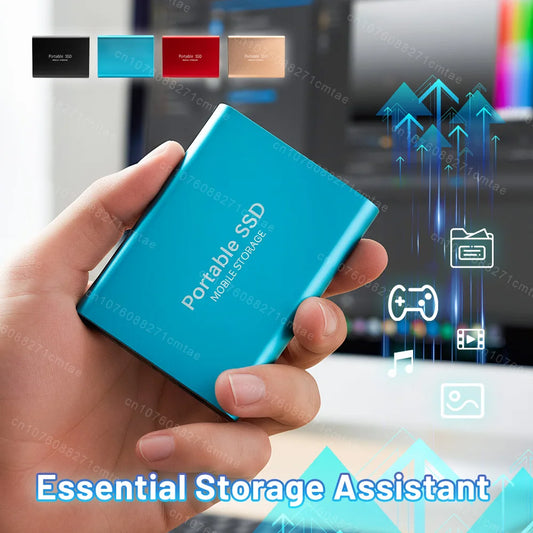 Portable SSD 1TB Original Hard Disk USB3.1 High Speed Hard Drive Type-C Solid Disk 2TB 4TB External ssd for Phone/Loptop/Mac/PC