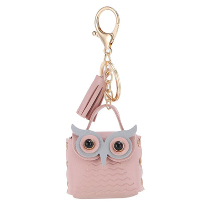 Mini Owl Coin Purse Keychain Bag – Small Pouch Backpack Decoration for Women Girls