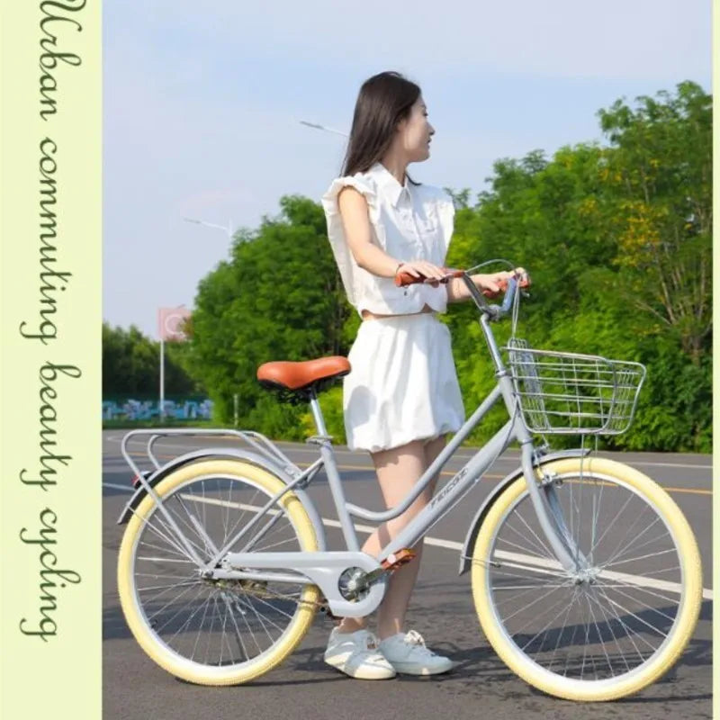 Cooya official-website-Commuter Bike for Women, Simple Adult Scooter, Student Bike, Vintage Bike, New, 24 ", 26"