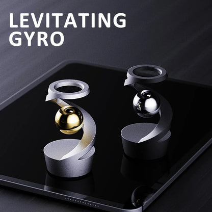 Metal Tabletop Floating Gyro Gravity Defying Kinetic Desk Toy Suspended Gyroscope Fidget Spinners for Adults Kids