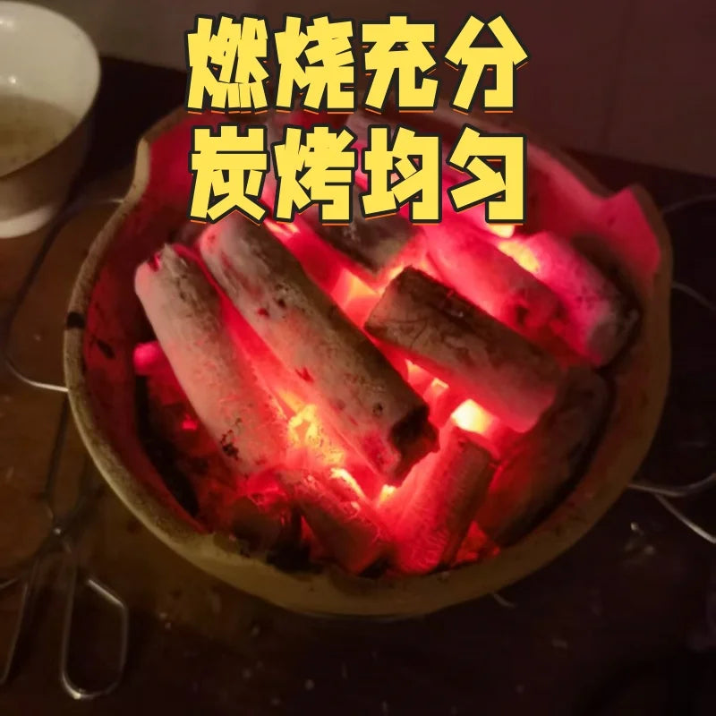 Premium Fruit Wood Charcoal 1 kg – Smoke-Free, High Heat, Indoor/Outdoor Use