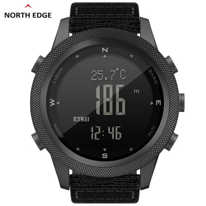 NORTH EDGE APACHE-46 Men Digital Sports Watch Compass Altimeter Barometer WR50M