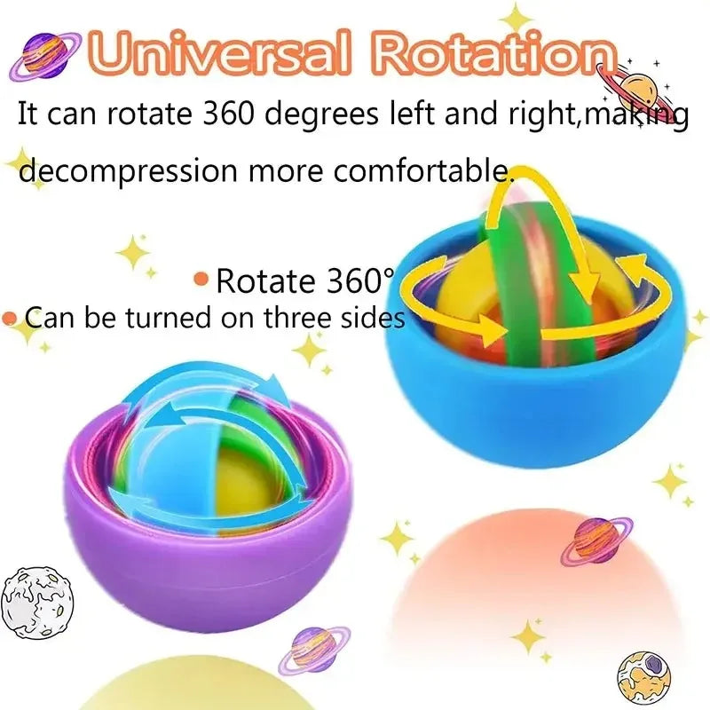 Fidget Toys Kids Spinner Gyro Ball Infinite Flip Decompression Sensory Toy ADHD Autism Stress Relief Toys Party Favors Gift