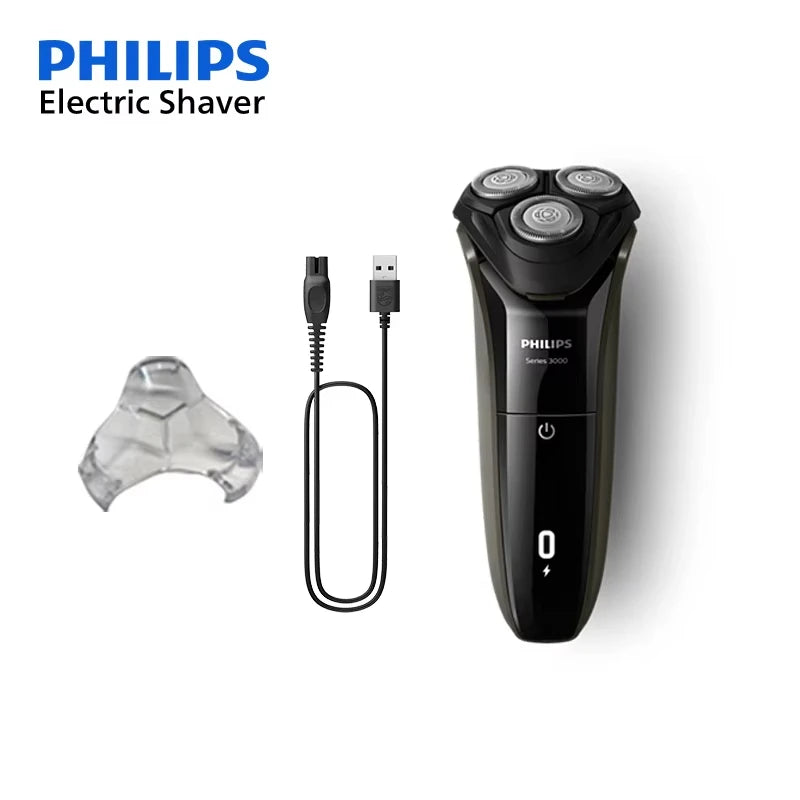 Philips New 3000 Series Electric Shaver Fast Shaving Flash Charging Men's Beard Trimmer Floating Head Intelligent Sensor Razor