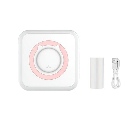 Mini Printer Thermal Adhesive Labels Printer Sticker Bluetooth Mini Pocket Label Notes Printer for Home and Office Android IOS