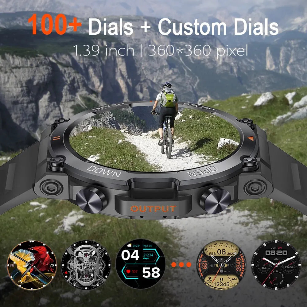 MEVADEN MD56 1.39" HD Bluetooth Call Smartwatch Fitness Tracker for Android iOS