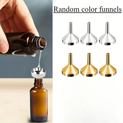 10-5PCS 5ML/10ML/15ML Refillable Portable Glass Perfume Bottle Empty Cosmetics Bottle Sample Test Tube Travel Cosmetic Tool Set